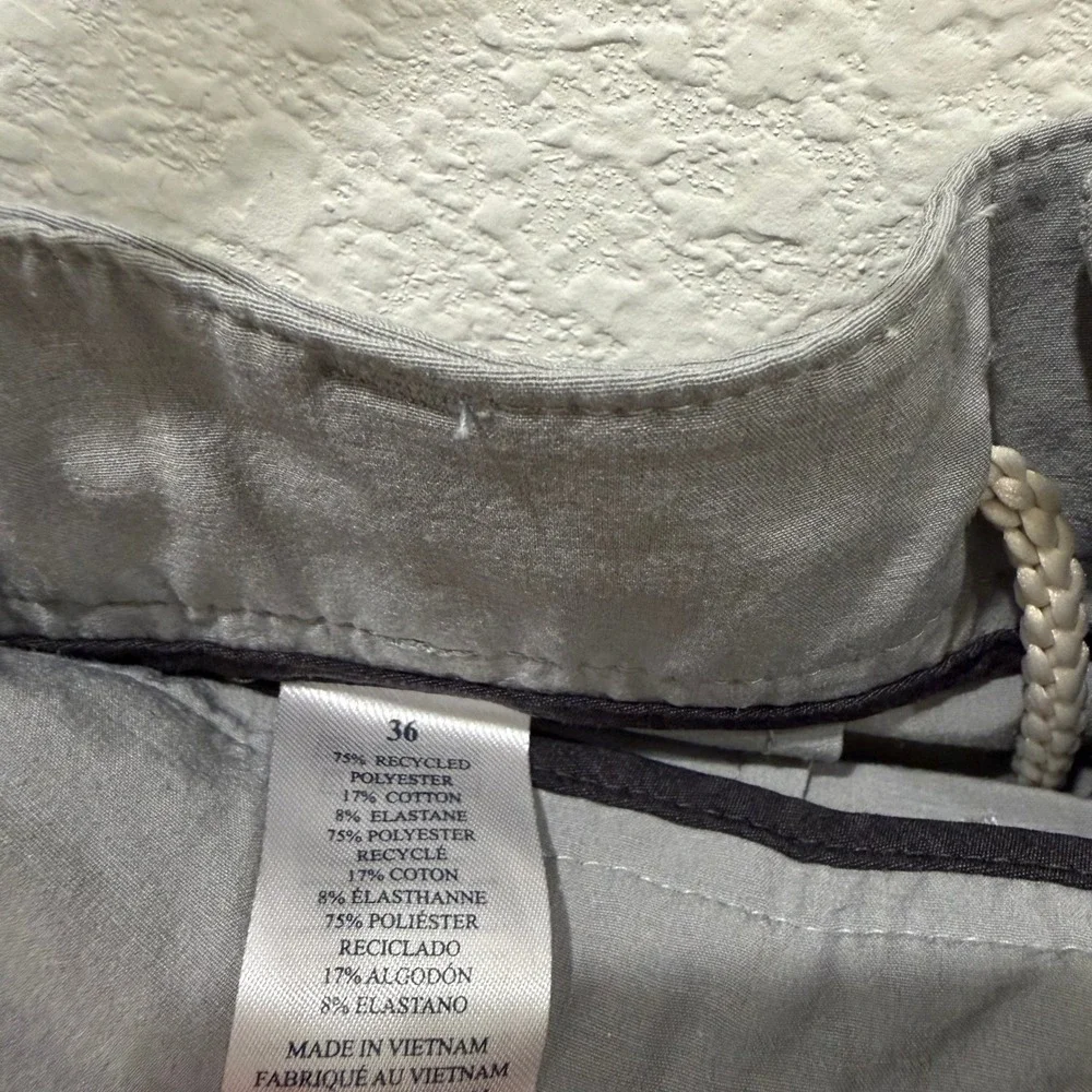 Faherty All Day Shorts Mens 36 Grey Hybrid Stretch Recycled Blend Casual Pockets